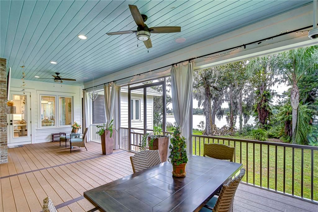 Amazing lake views from back porch