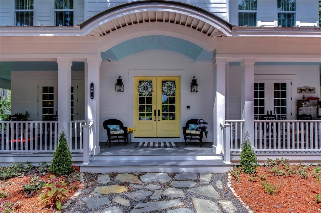 Welcoming front porch