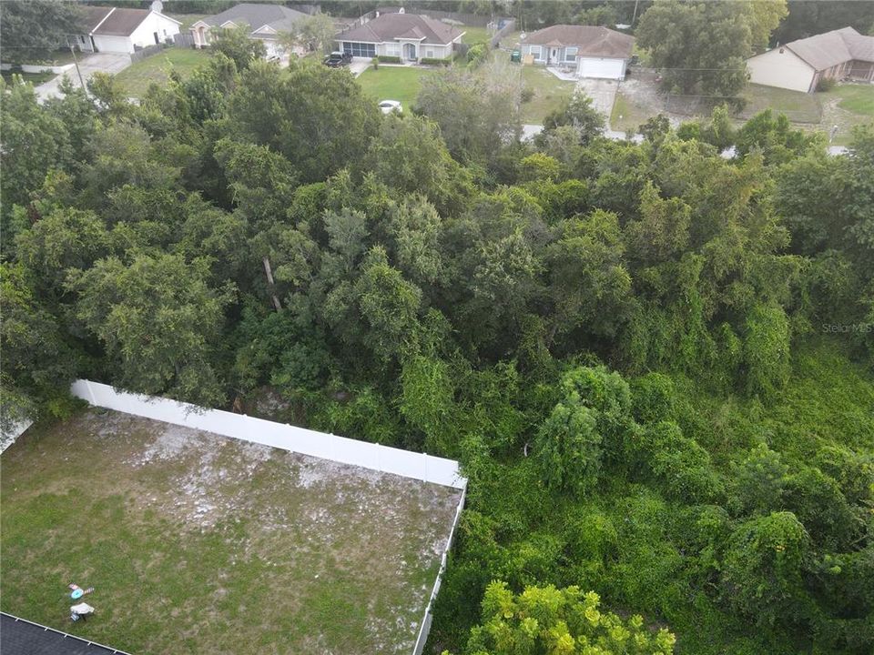 View from above rear towards E Gloria St.