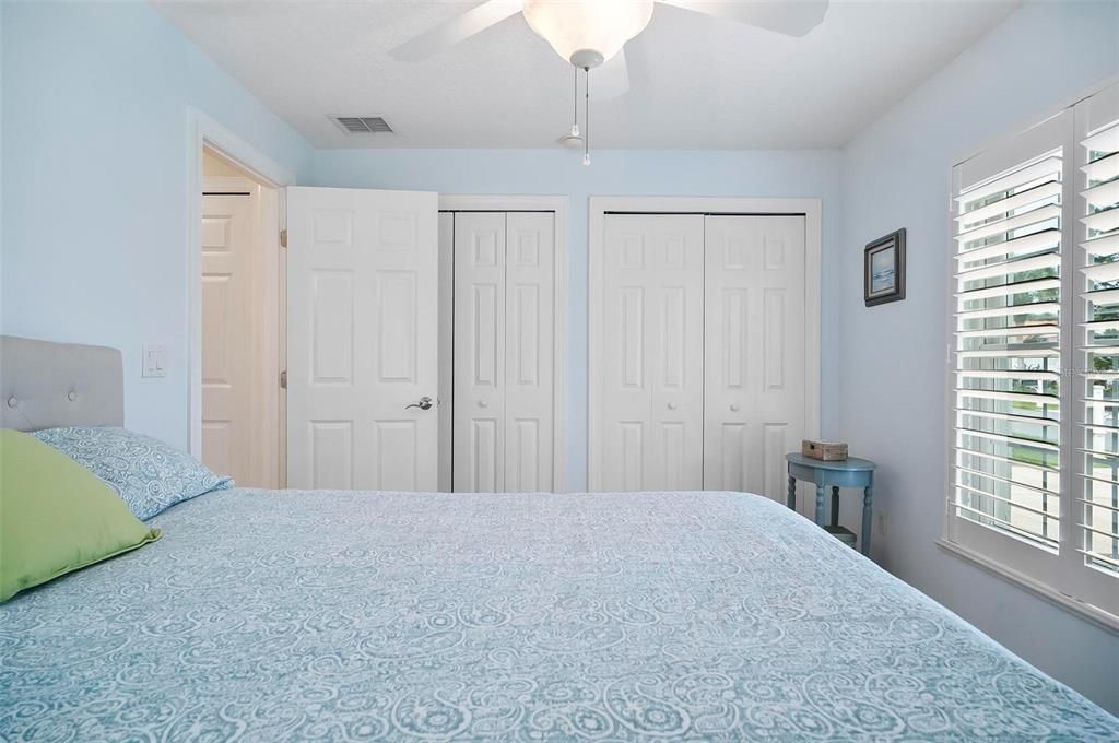 Bedroom 3 with Large Double Closets