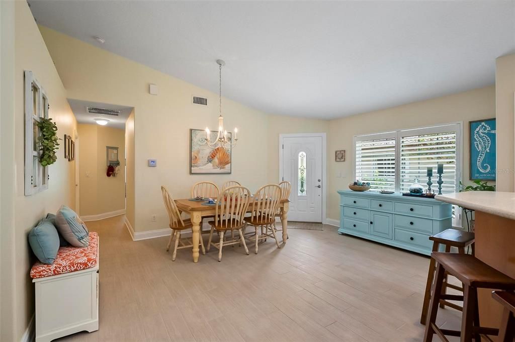 View of Entry Way from the Open Floor Plan Living Room