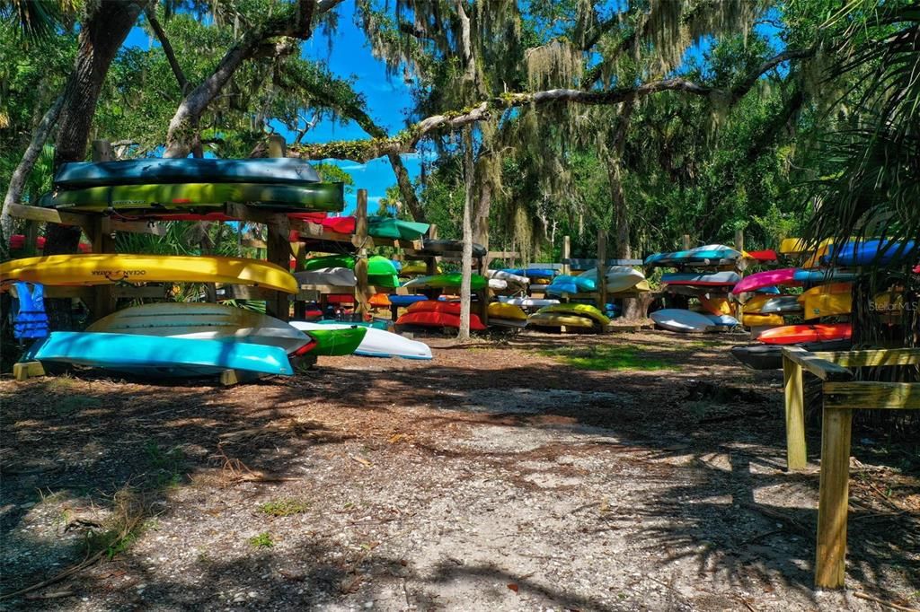 Kayak Storage is Available When You're Not Kayaking