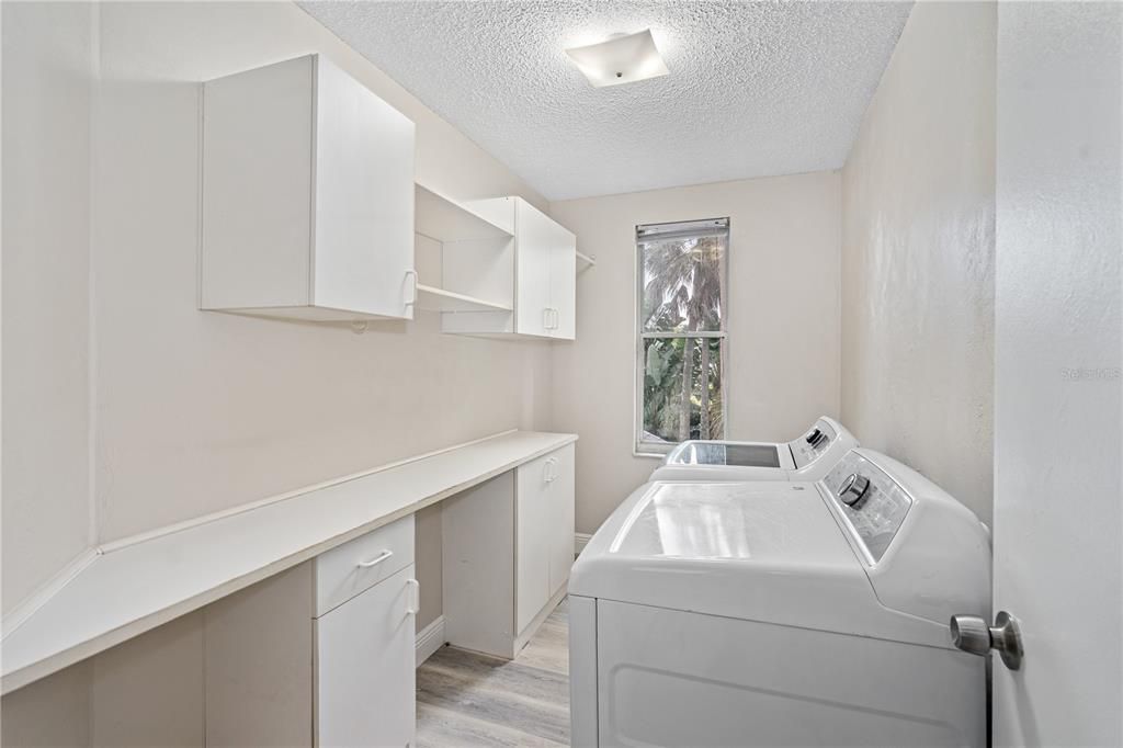 Upstairs laundry room