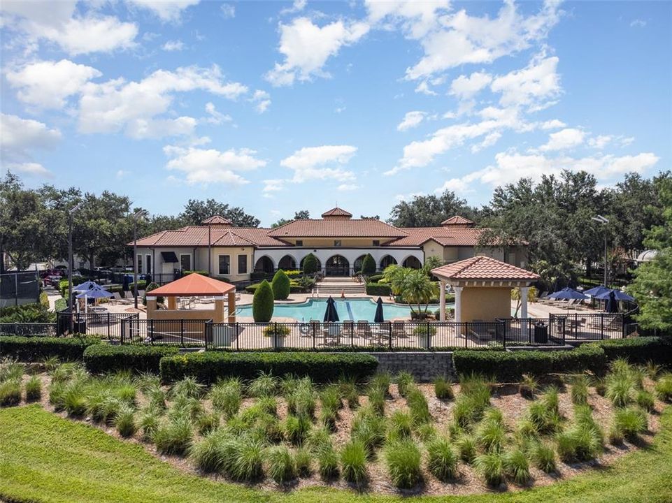 Clubhouse with community pool