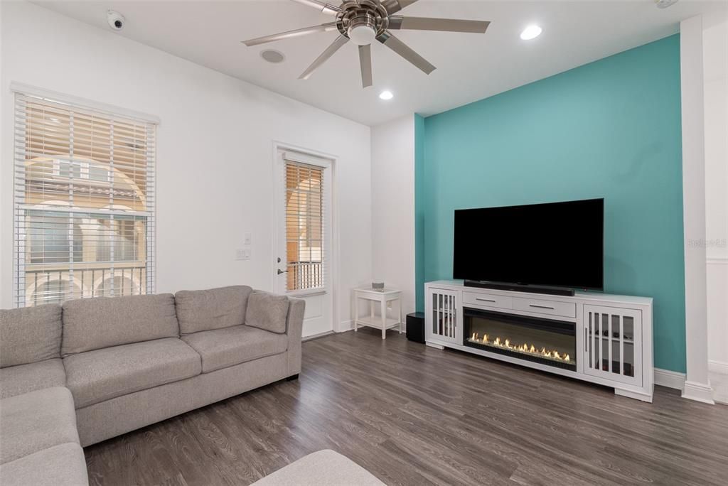 Family room with access to balcony