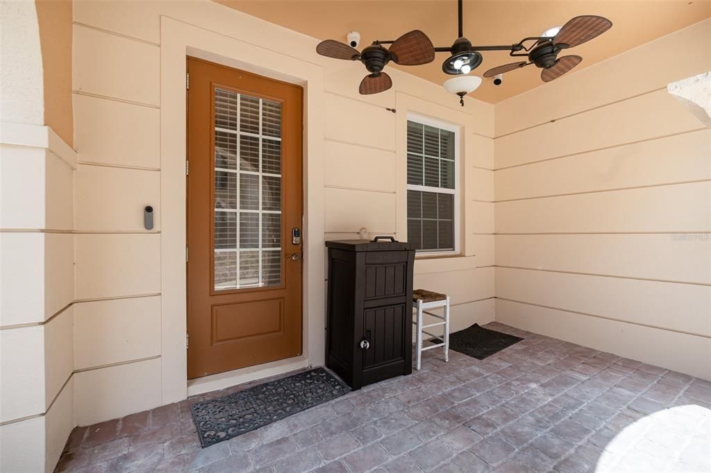 Downstairs patio