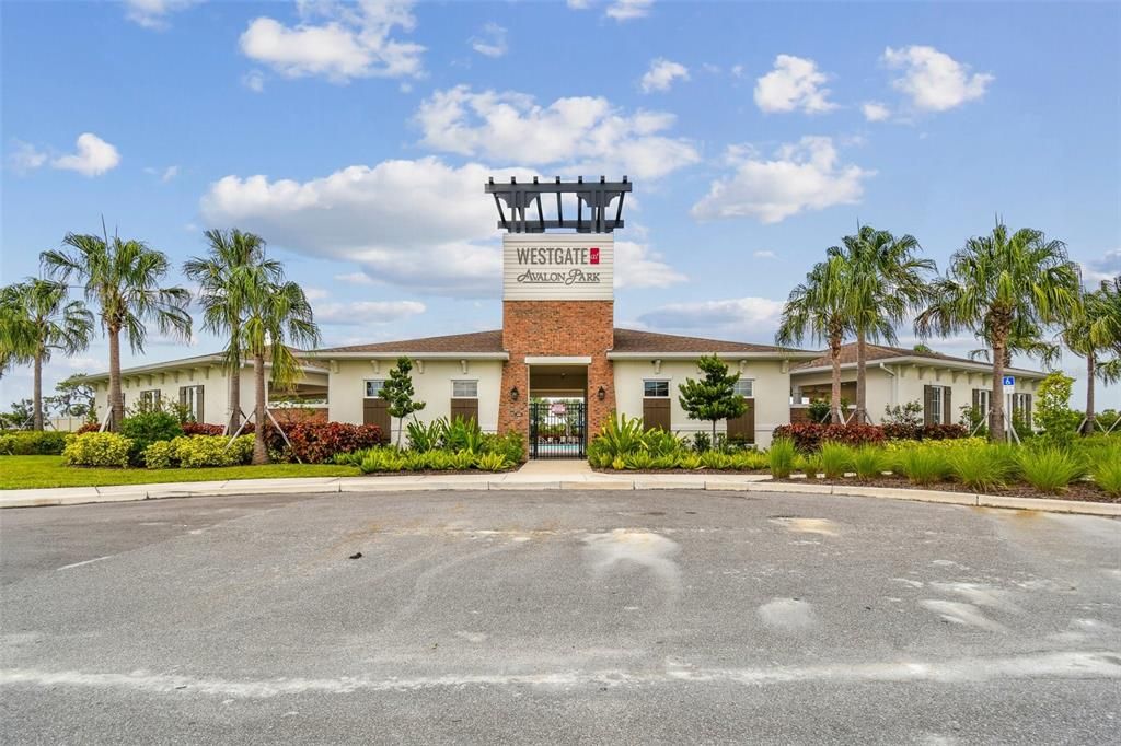 Entrance to pool and clubhouse.