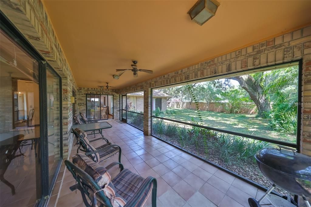 Patio is perfect for family functions and entertaining