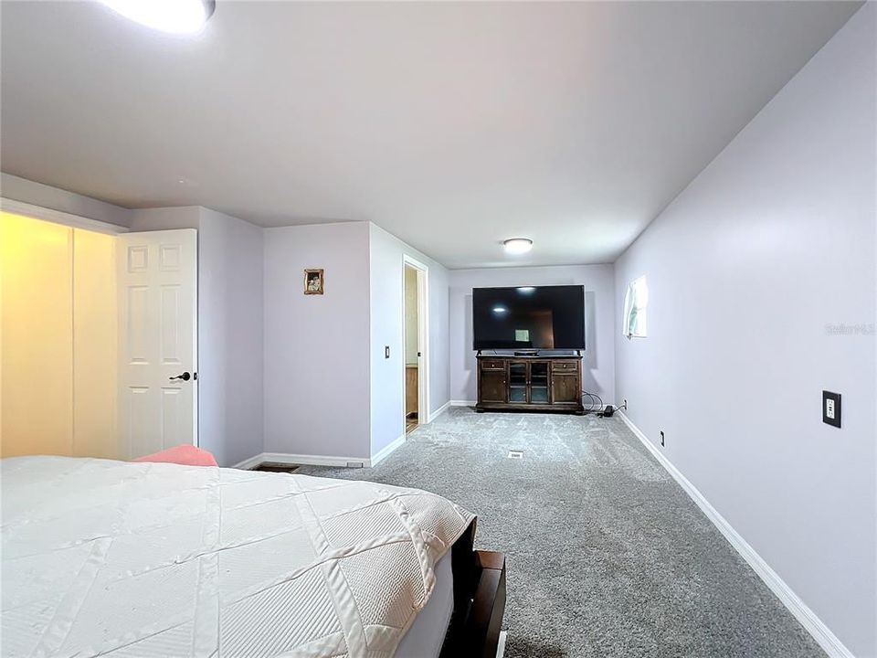 Master is completely new.  Seller combined the two bedrooms to make a large ensuite with walk-in closet.