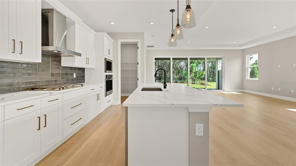 Kitchen into Great Room