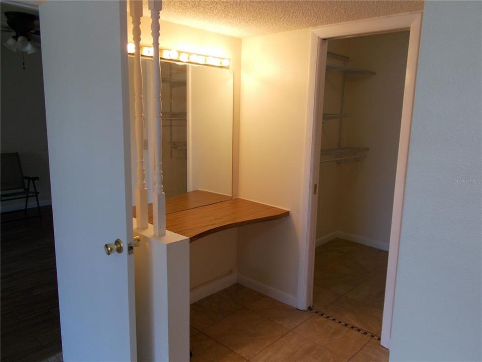 A Vanity in the Master Bedroom.