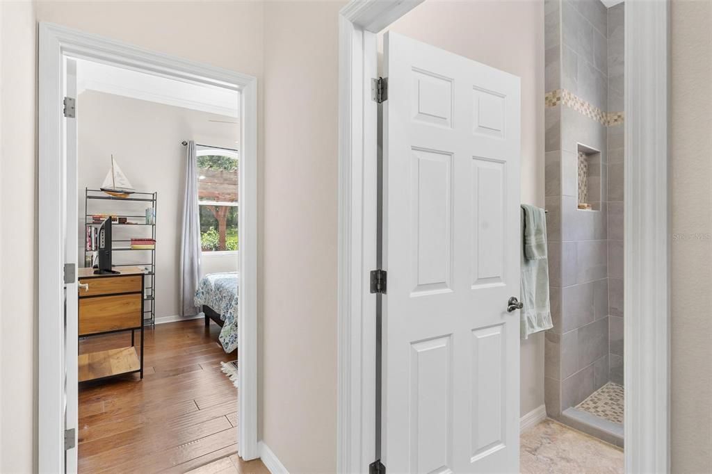 Hallway leading to Guest Bathroom and Bedroom Two