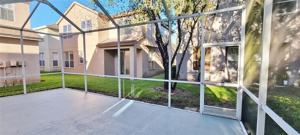 Screened patio