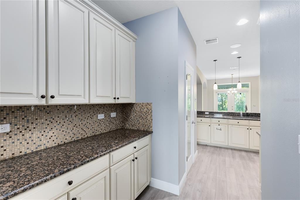 Coffee Bar area right off Kitchen from Dining Room