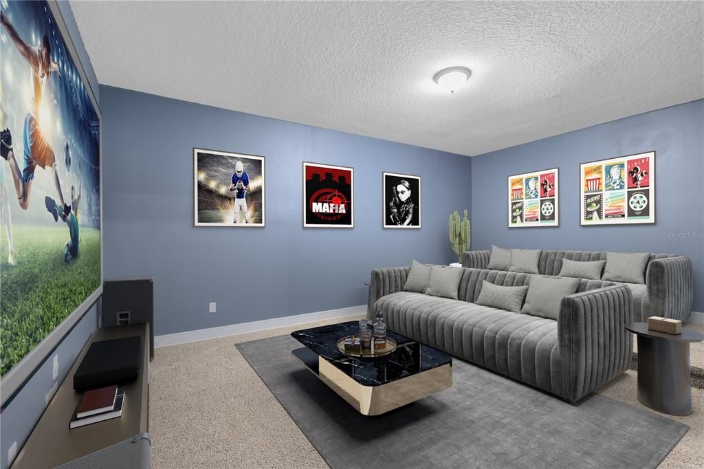 Home Theater Room (staged)