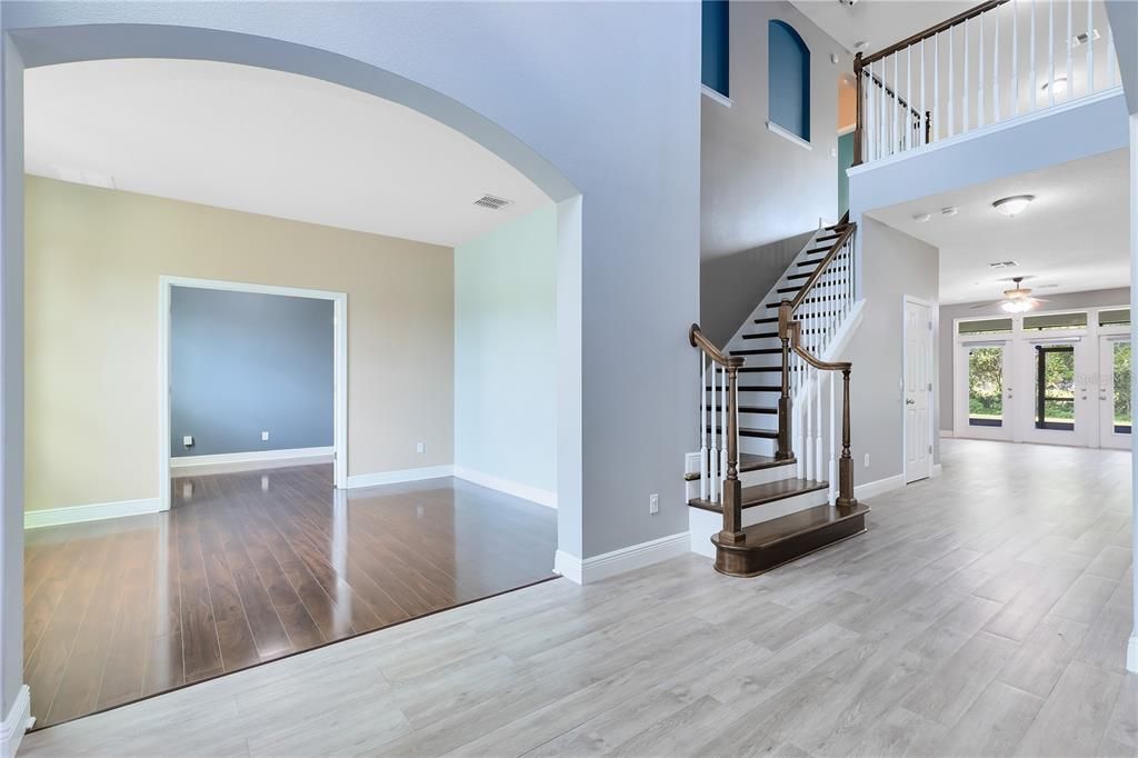 Entry way leading to main living room