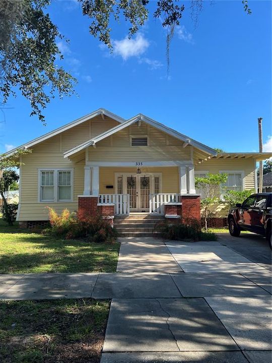 Front street view of main residence