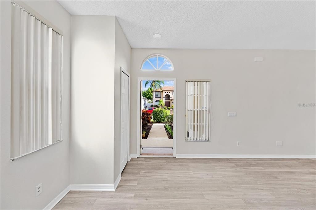 Front Door Entrance with closet