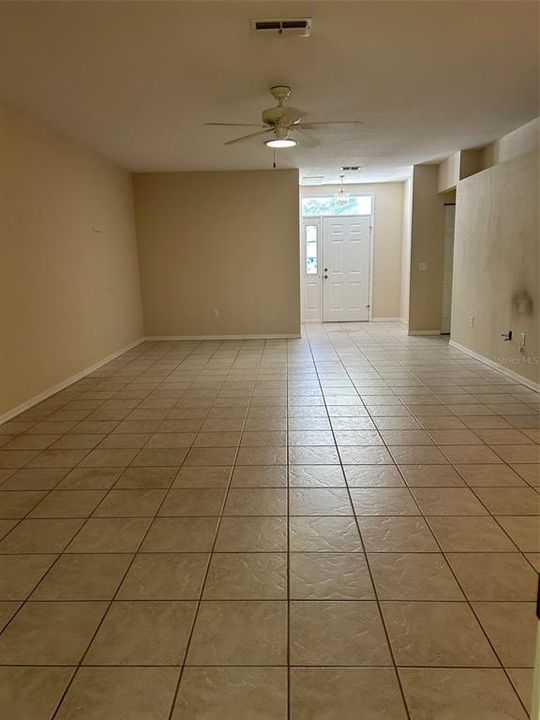 Looking back into living room