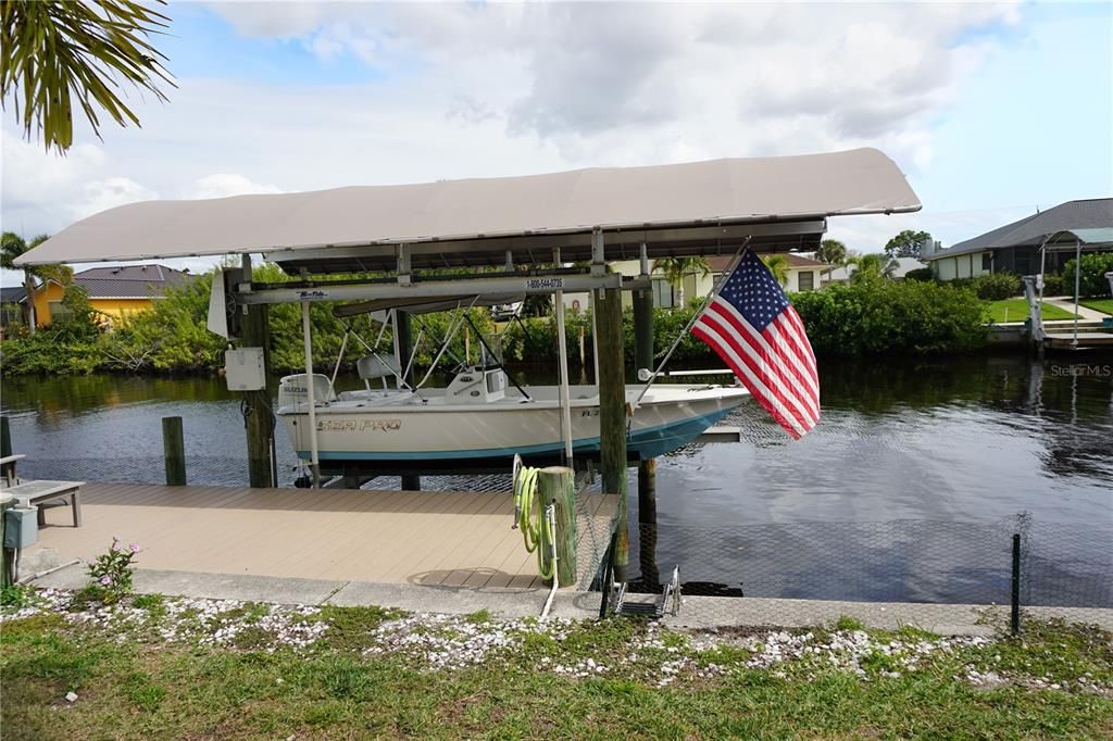 10,000 lb covered lift for your boat