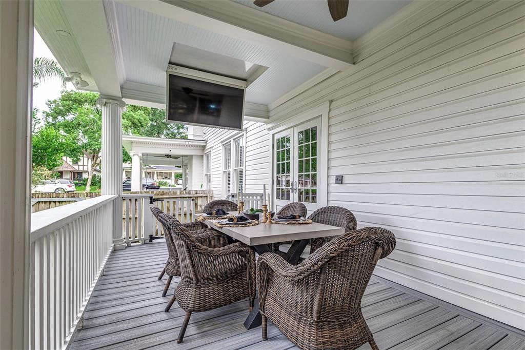 Wraparound porch