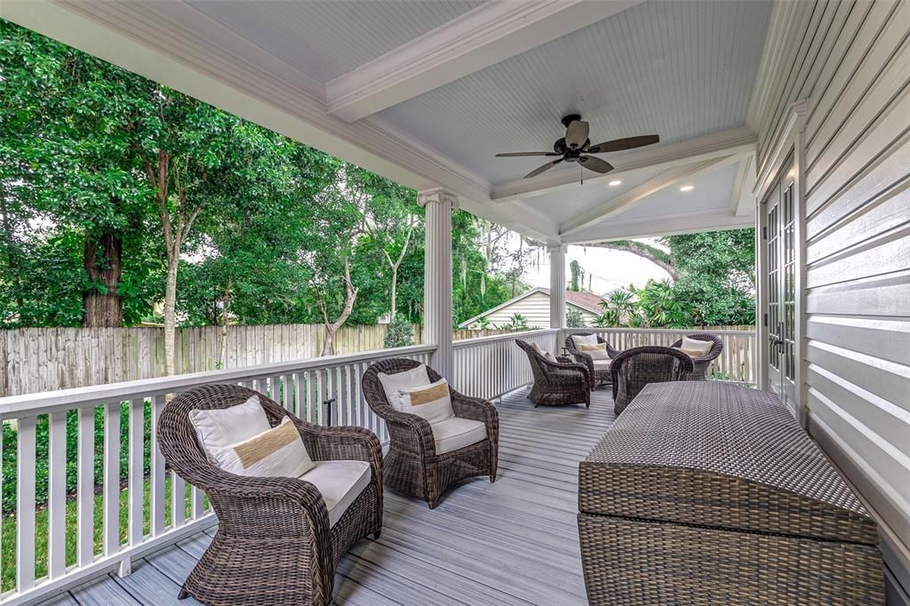 Wraparound porch