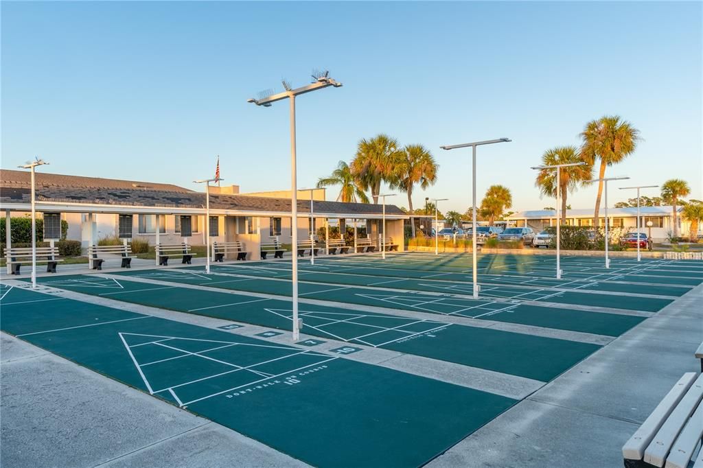 Shuffleboard courts