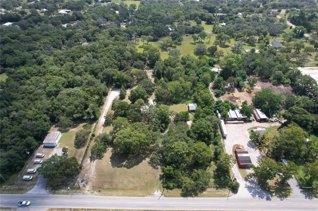 aerial view to the east