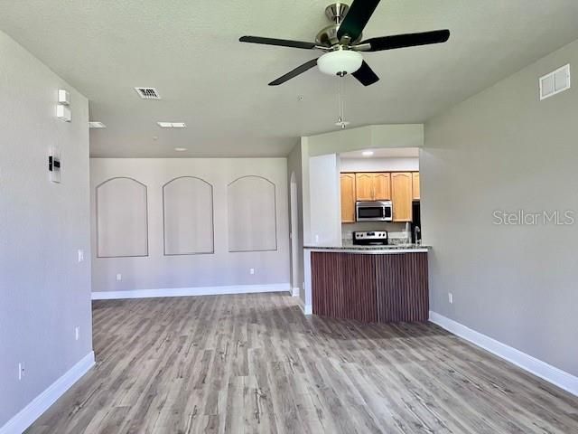 View of dining & kitchen from the living room