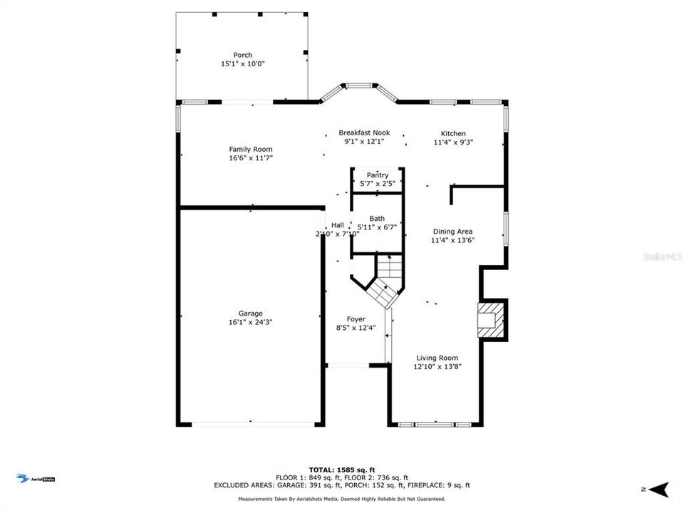 На продажу: $489,900 (3 спален, 2 ванн, 1725 Квадратных фут)