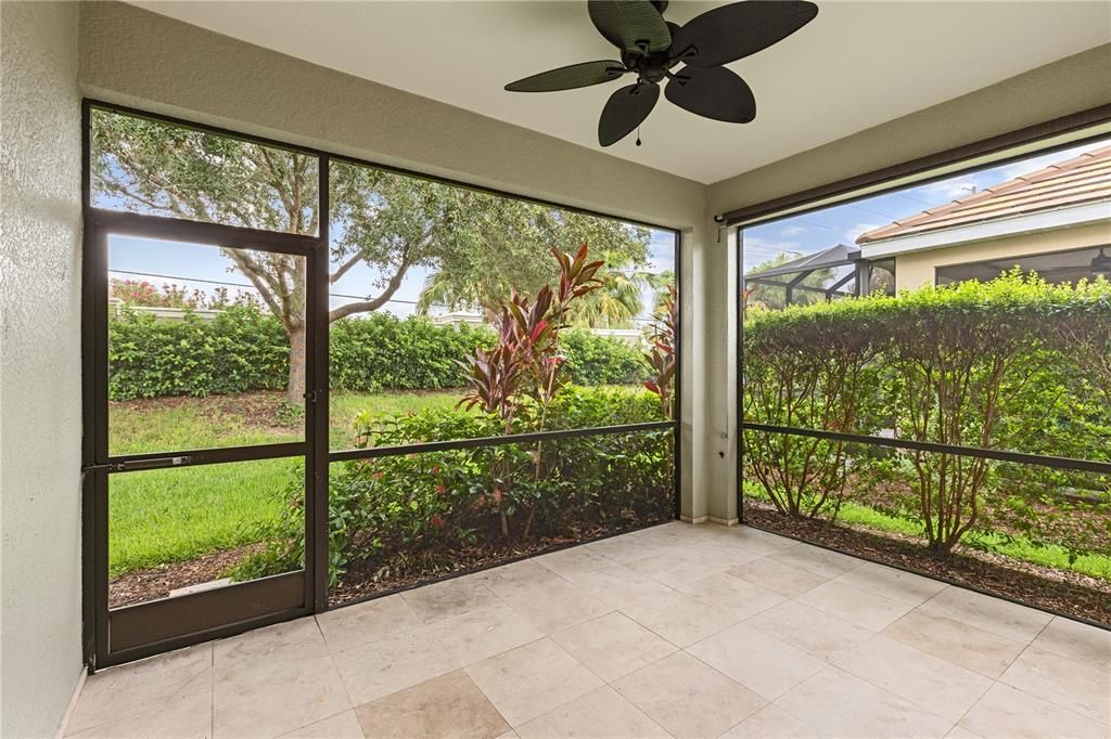 Screened-in covered lanai