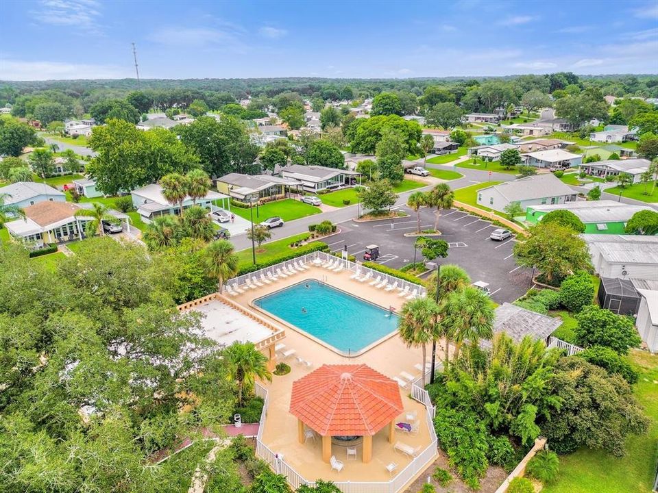 Aerial view of the Community Pool