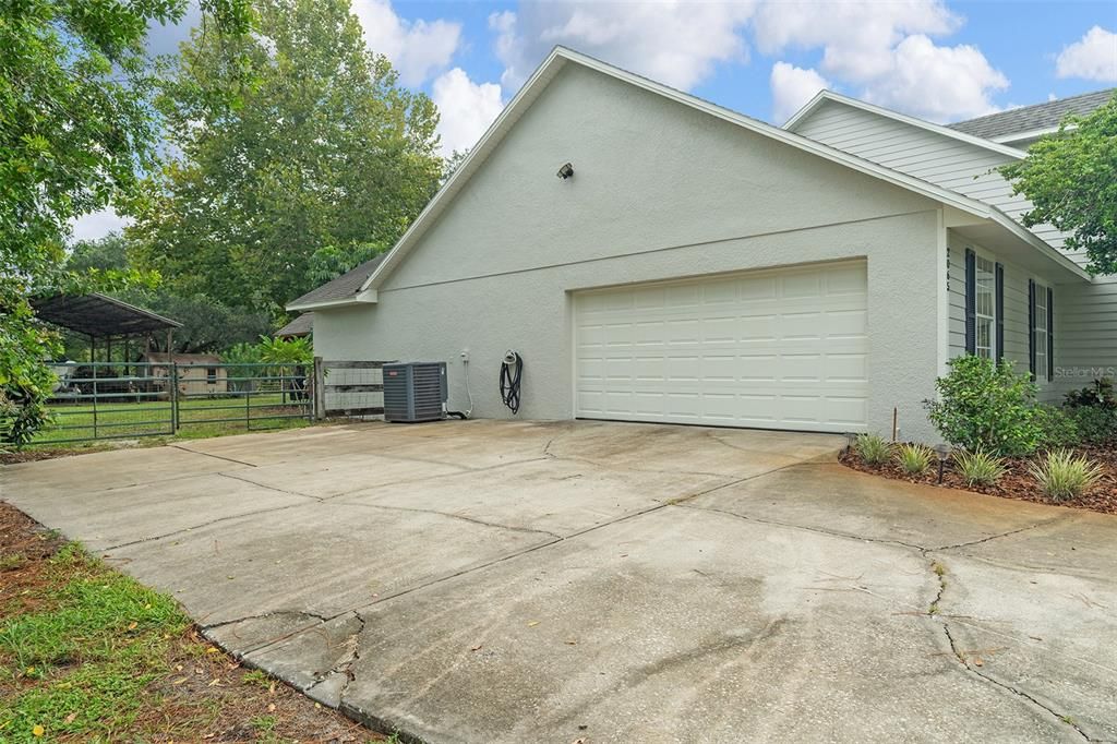 2 Car Side Garage