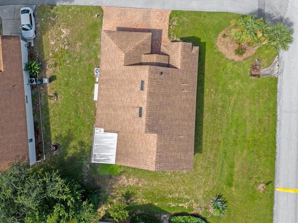 Top Aerial View of the House