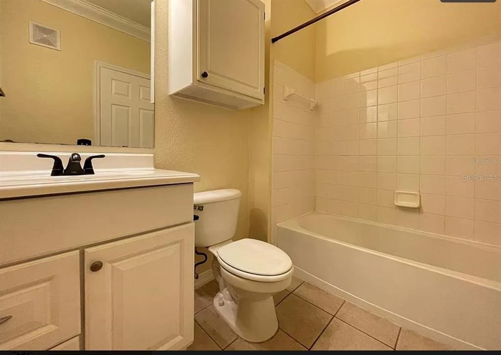 Master bath with new cabinets