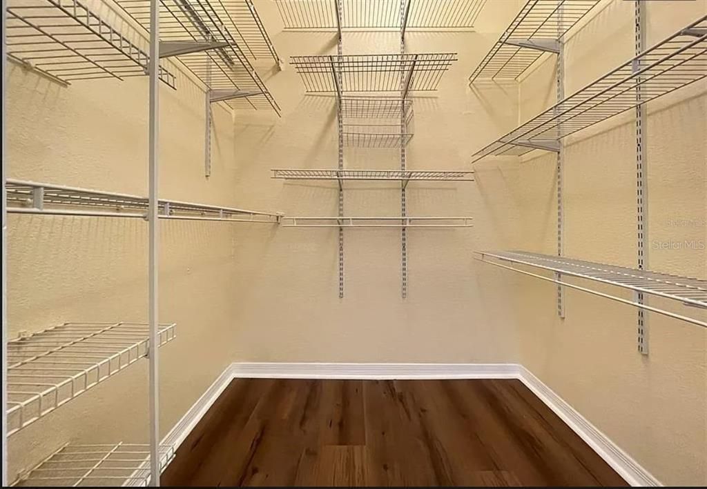 Master walk-in closet