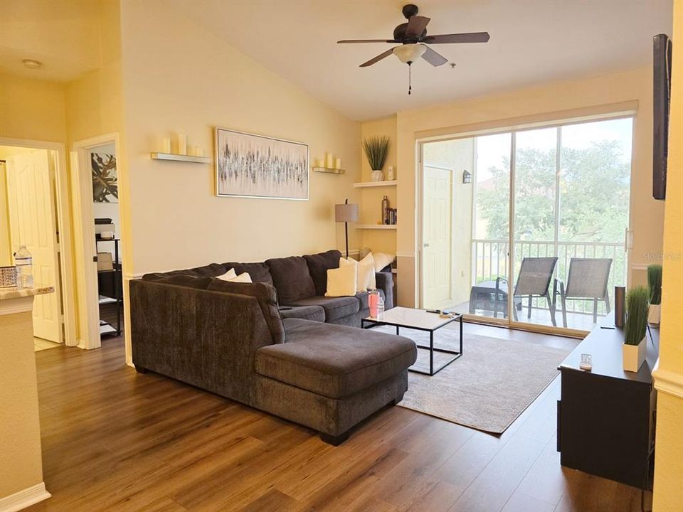 Living room with furniture