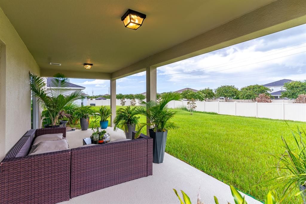 COVERED LANAI WITH THE COVERED FRONT PORCH ALSO