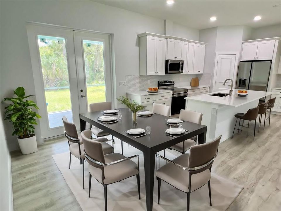 Virtually Staged Dining Room