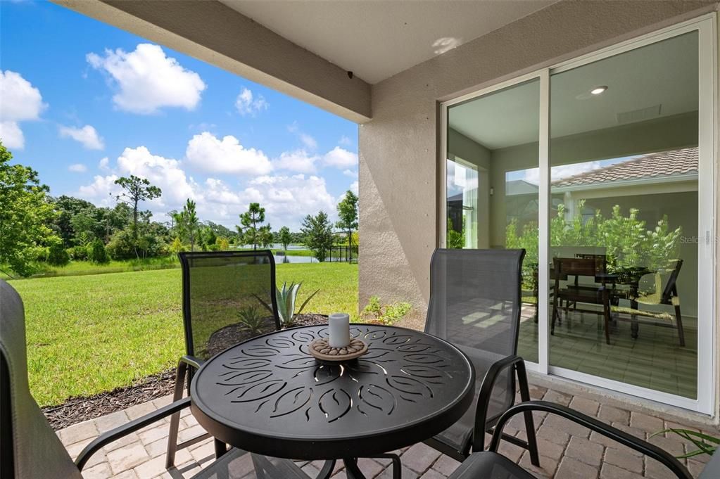 Back Lanai overlooking Pond