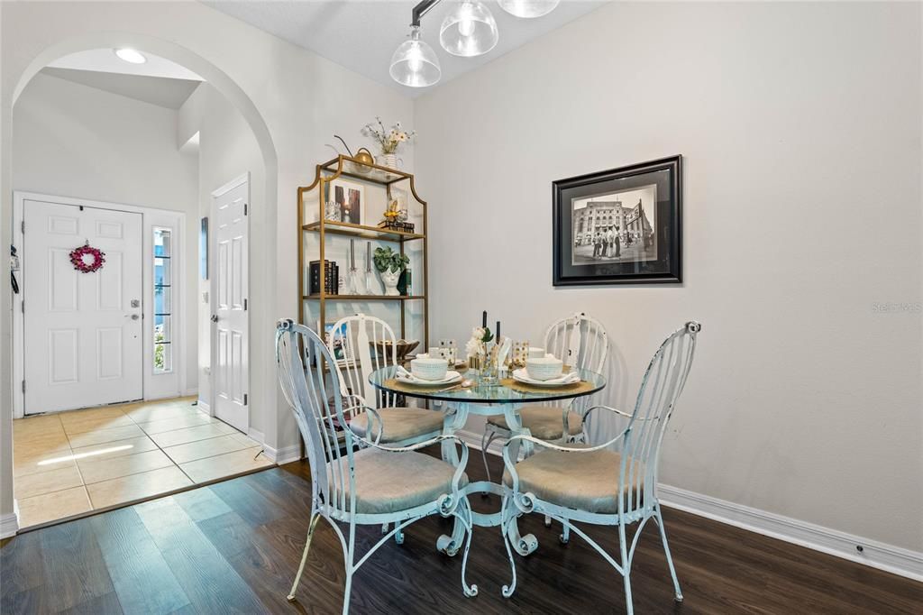 Dining area off the kitchen