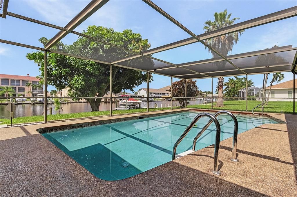 Swimming Pool with Patio View