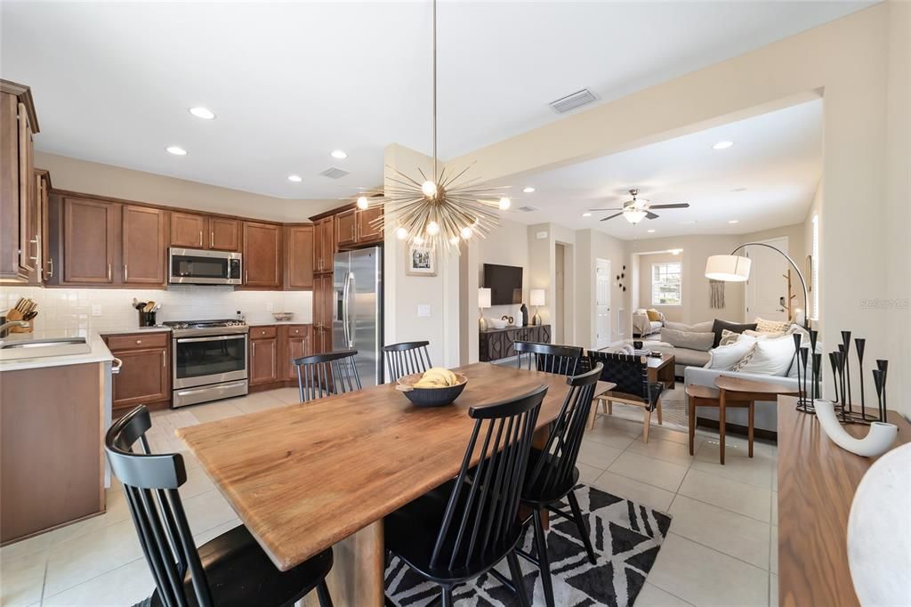 Dining Room from Sliding Doors to Backyard