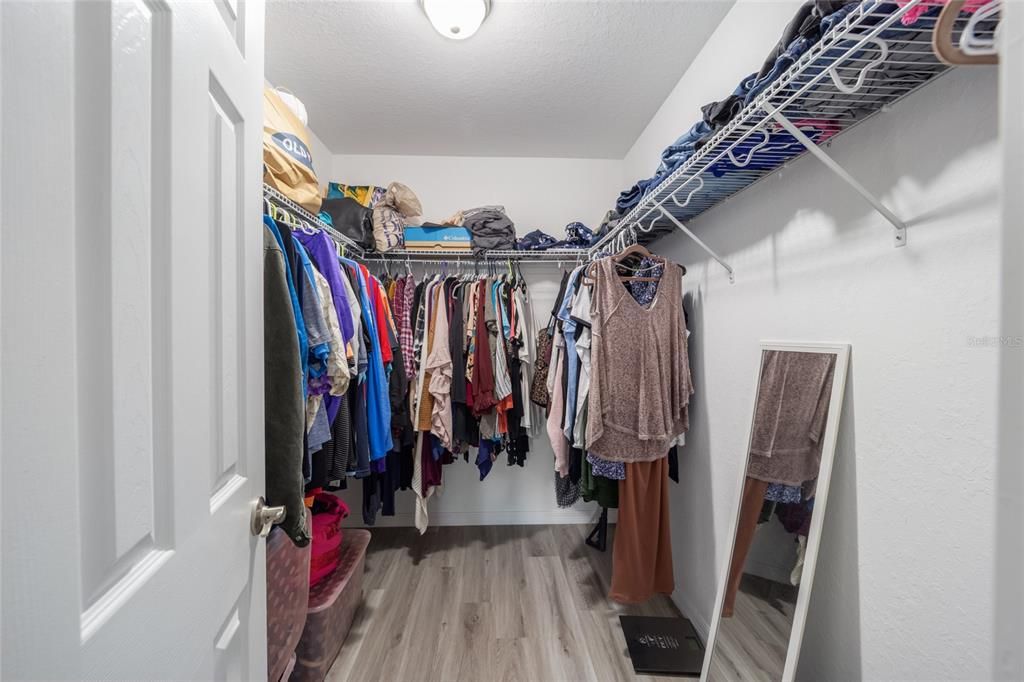 Large walk in closet