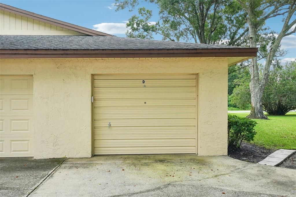 Your garage has walkway to back door