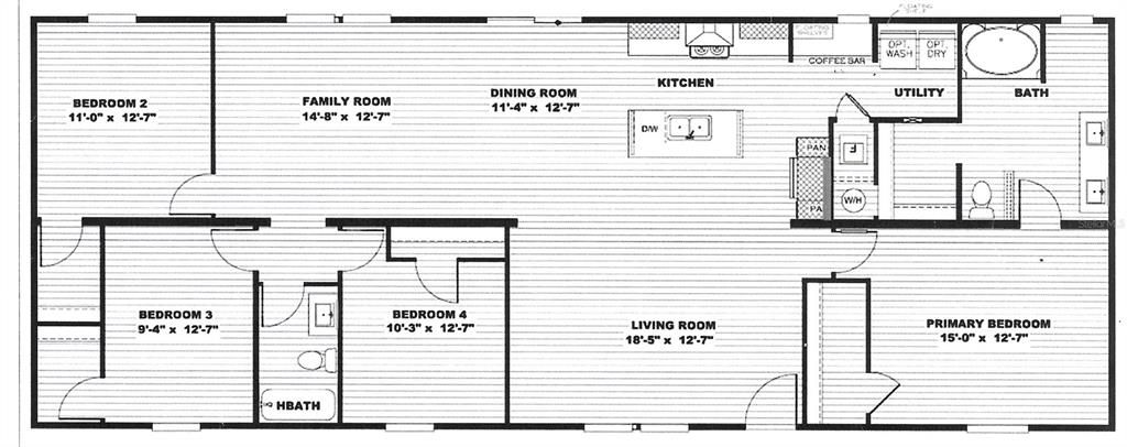 MANUFACTURED HOME FLOOR PLAN