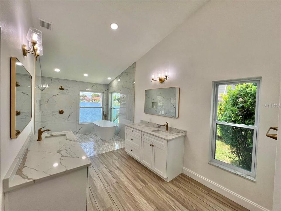 Master Bathroom with Waterviews