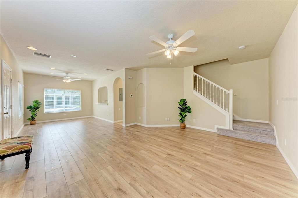 Living and dining room combo