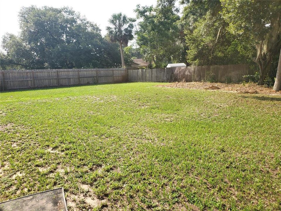 Fenced Backyard