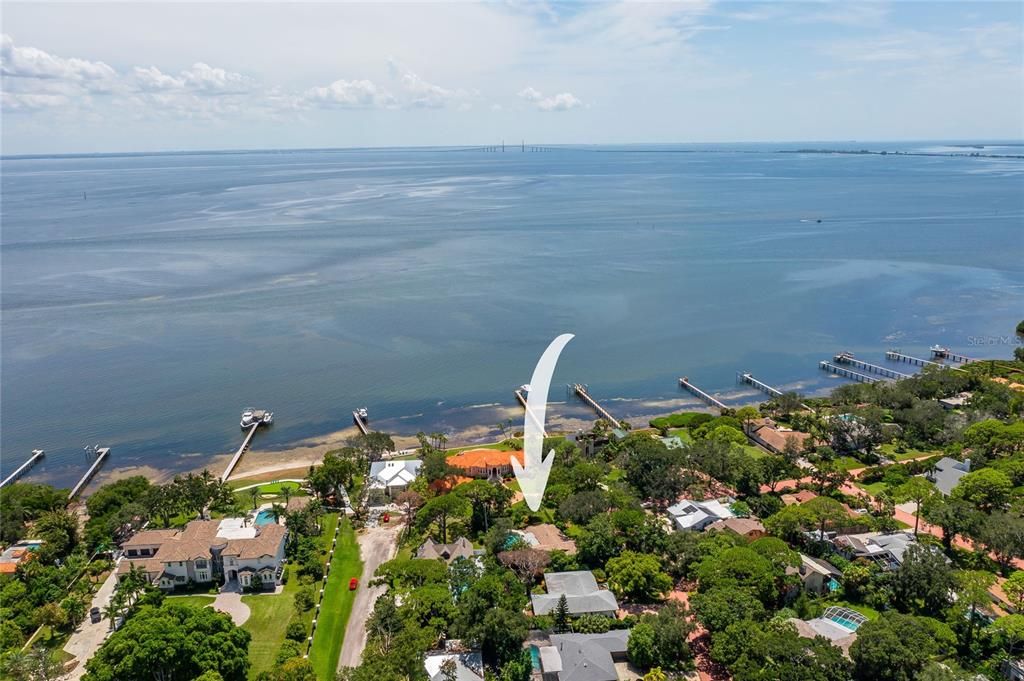 Just one home off of Tampa Bay. Check out the Sunshine Skyway in the distance!